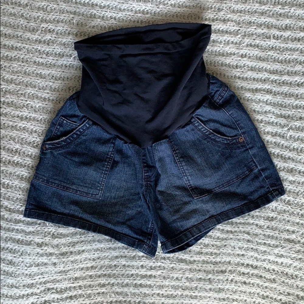 Denim Maternity Shorts